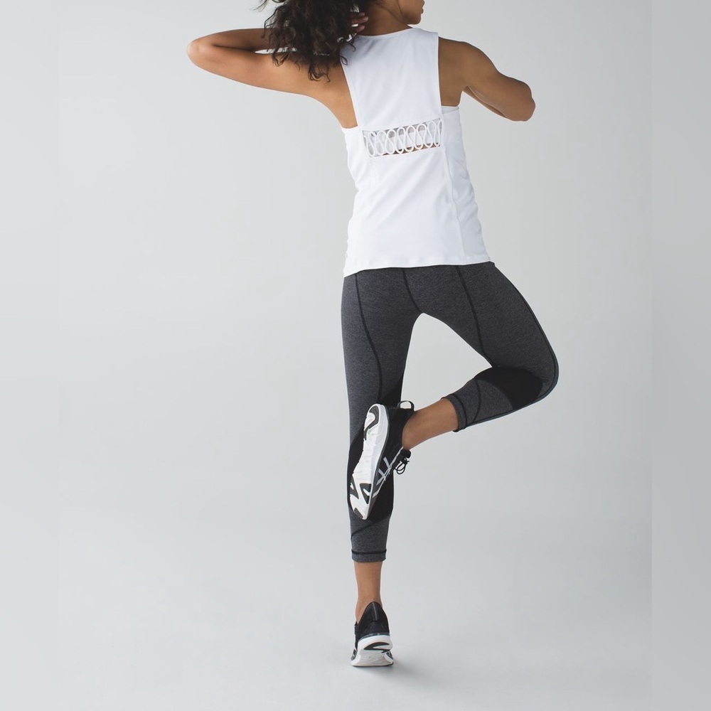 Lululemon Pace Rival Crop Pant 22” Women’s 4 Align Wunder Train Fast Free Stripe